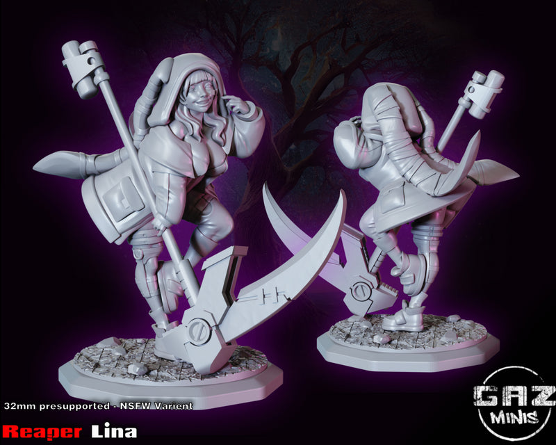Reaper Lina | Fantasy Pin-Up | Fantasy Miniature | Gaz Minis