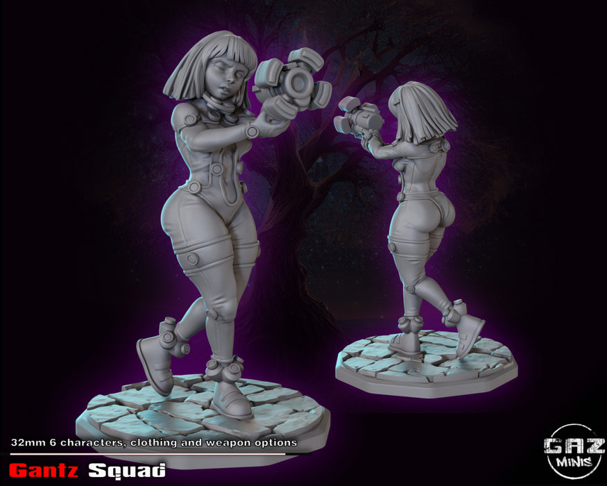 Gantz Squad Member E | Pin-up | Fantasy Miniature | Gaz Minis