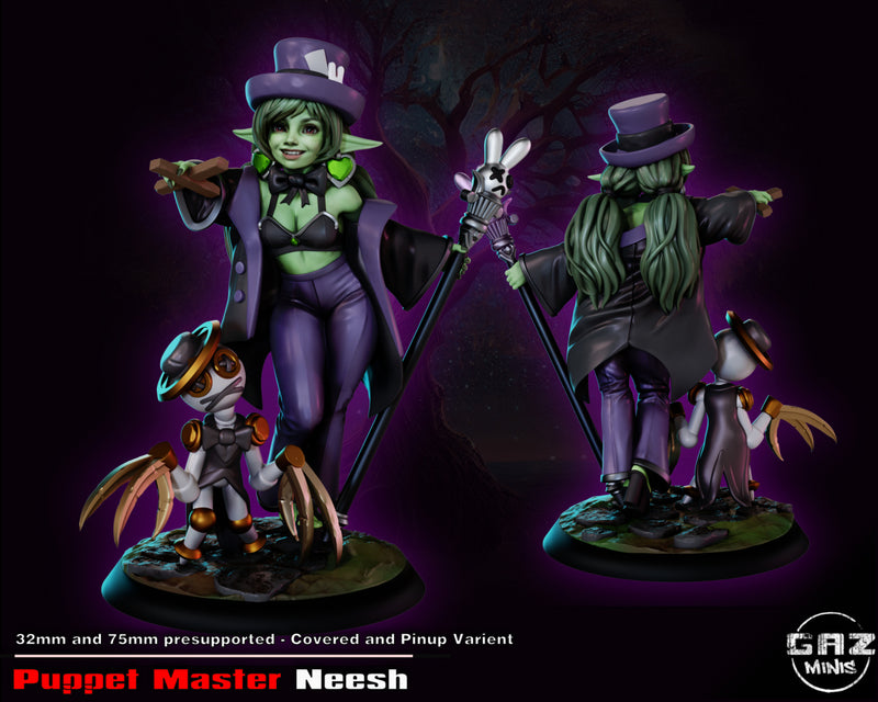 Puppet Master Neesh | Fantasy Pin-Up | Fantasy Miniature | Gaz Minis