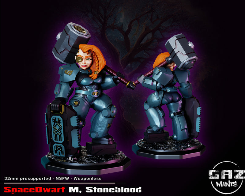 Miranda Ironblood | Fantasy Pin-Up | Fantasy Miniature | Gaz Minis
