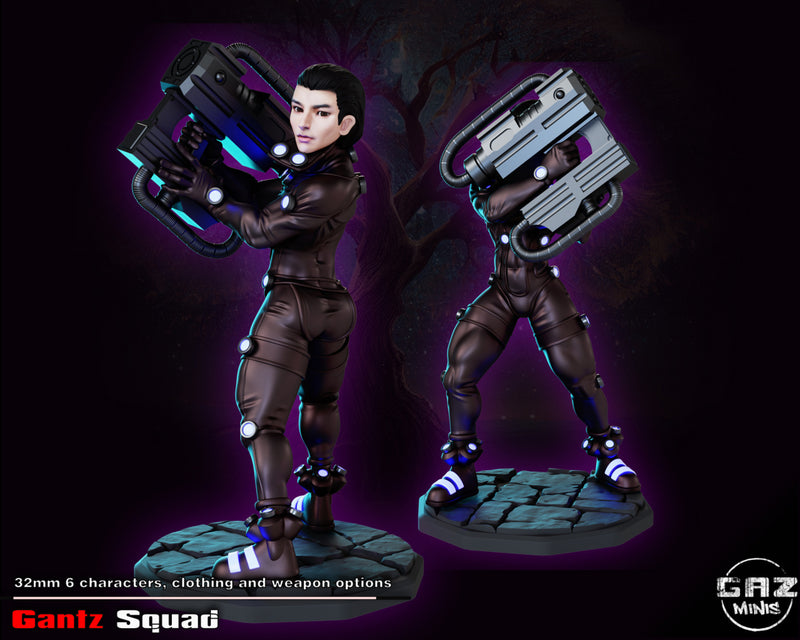 Gantz Squad Member C | Fantasy Pin-Up | Fantasy Miniature | Gaz Minis