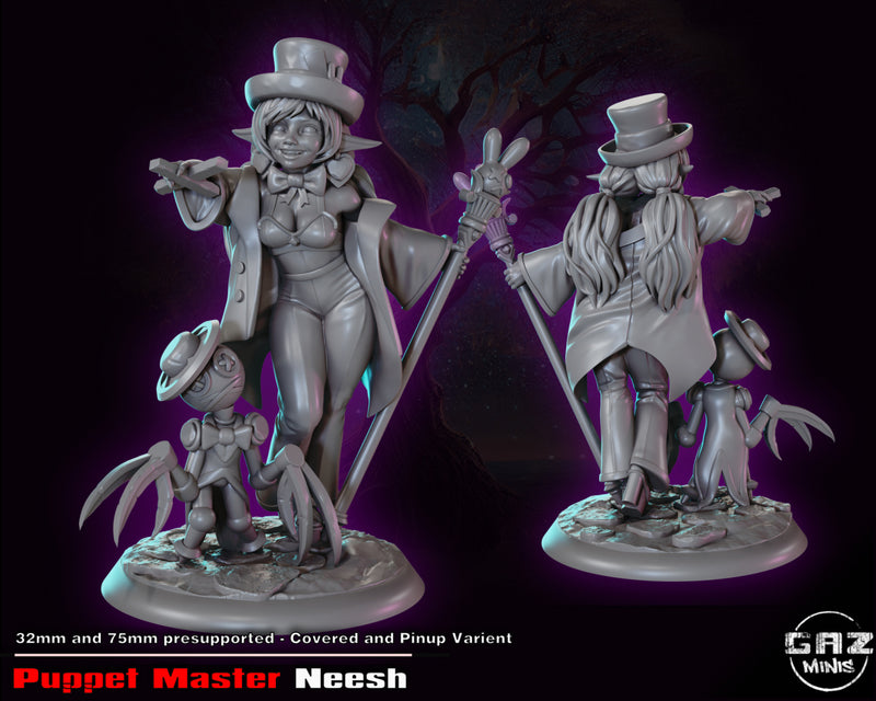 Puppet Master Neesh | Fantasy Pin-Up | Fantasy Miniature | Gaz Minis