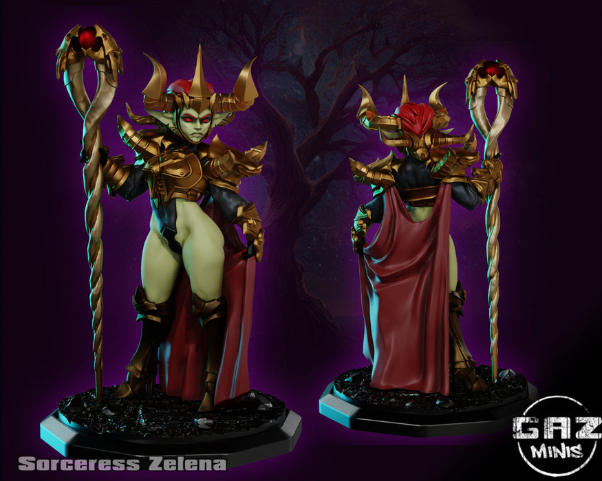 Sorceress Zelena | Goblin Fury | Fantasy Miniature | Gaz Minis