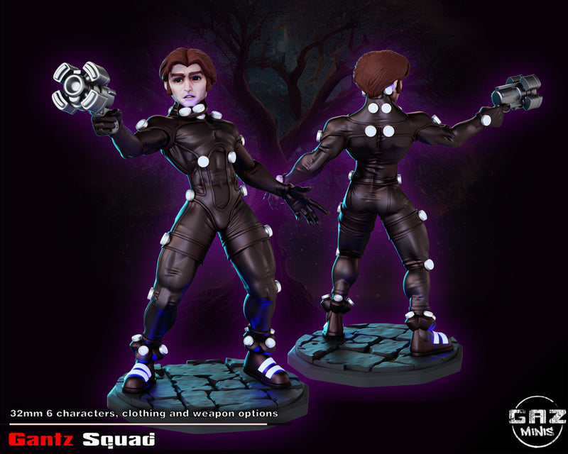 Gantz Squad Member A | Fantasy Pin-Up | Fantasy Miniature | Gaz Minis