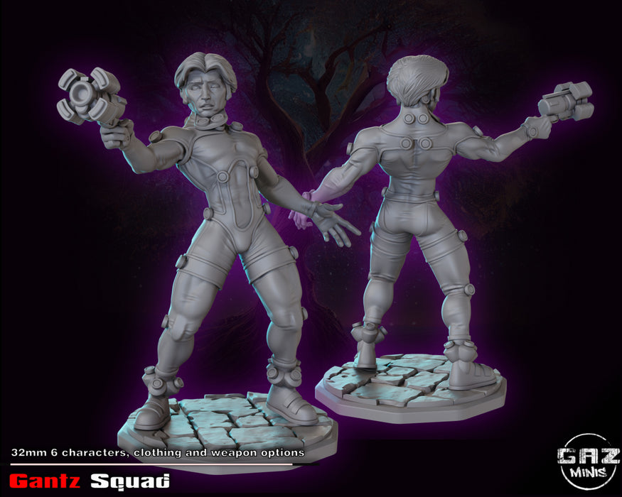 Gantz Squad Miniatures | Pin-up | Fantasy Miniature | Gaz Minis