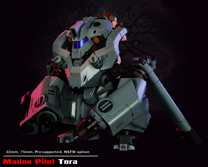 Mecha Pilot Tura | Fantasy Pin-Up | Fantasy Miniature | Gaz Minis