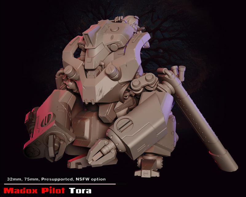 Mecha Pilot Tura | Fantasy Pin-Up | Fantasy Miniature | Gaz Minis