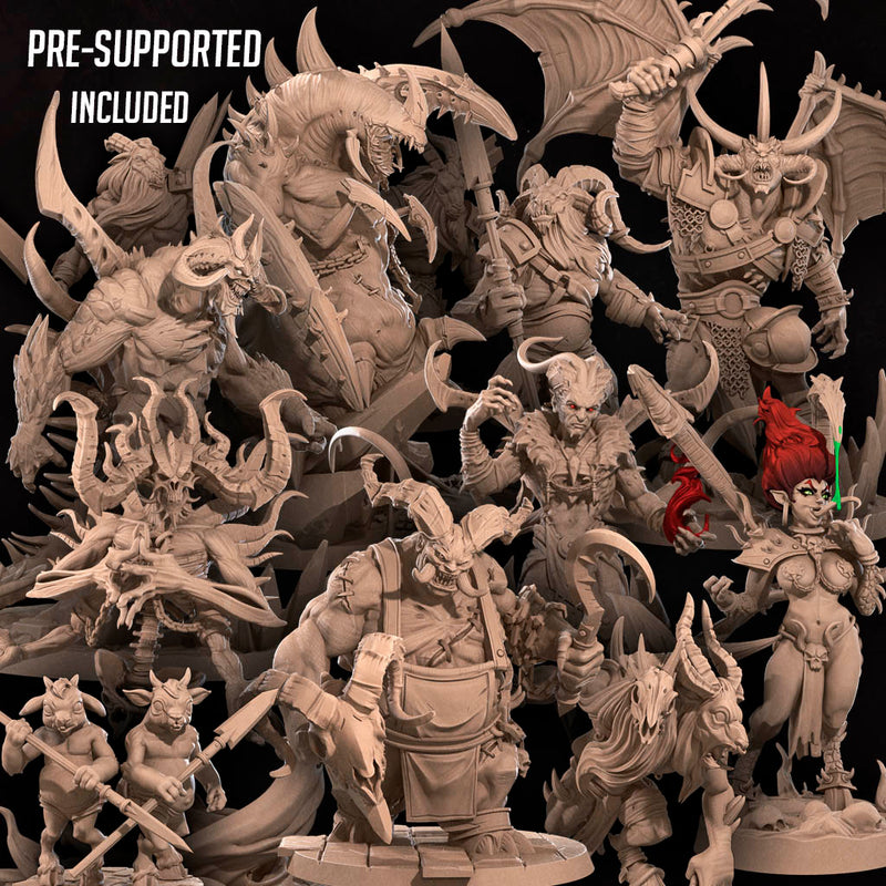 Bullet Hell Demons Miniatures (Full Set) | Fantasy Miniature | Bite the Bullet