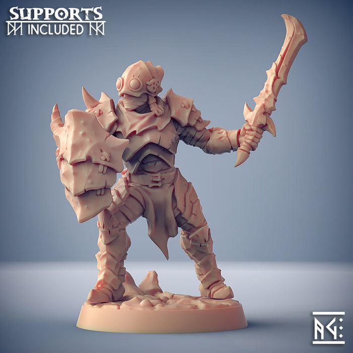 Survivor B | Scourgeland Survivors | Fantasy D&D Miniature | Artisan Guild
