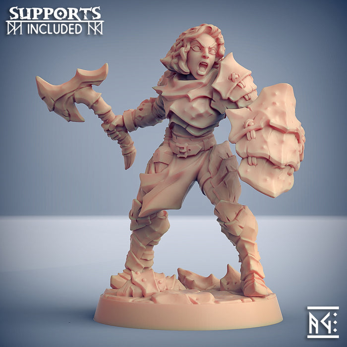 Survivor E | Scourgeland Survivors | Fantasy D&D Miniature | Artisan Guild