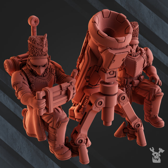 Heavy Weapons Squad (Mortar) | Steam Guard | Grimdark Miniature | DakkaDakka
