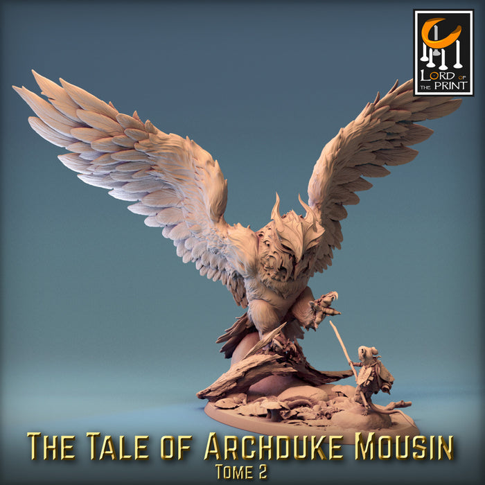 The Great Owl Attack | Archduke Mousin Tome 2 | Fantasy Miniature | Rescale Miniatures