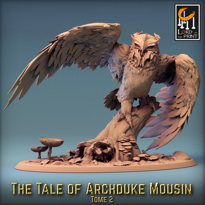 The Great Owl | Archduke Mousin Tome 2 | Fantasy Miniature | Rescale Miniatures