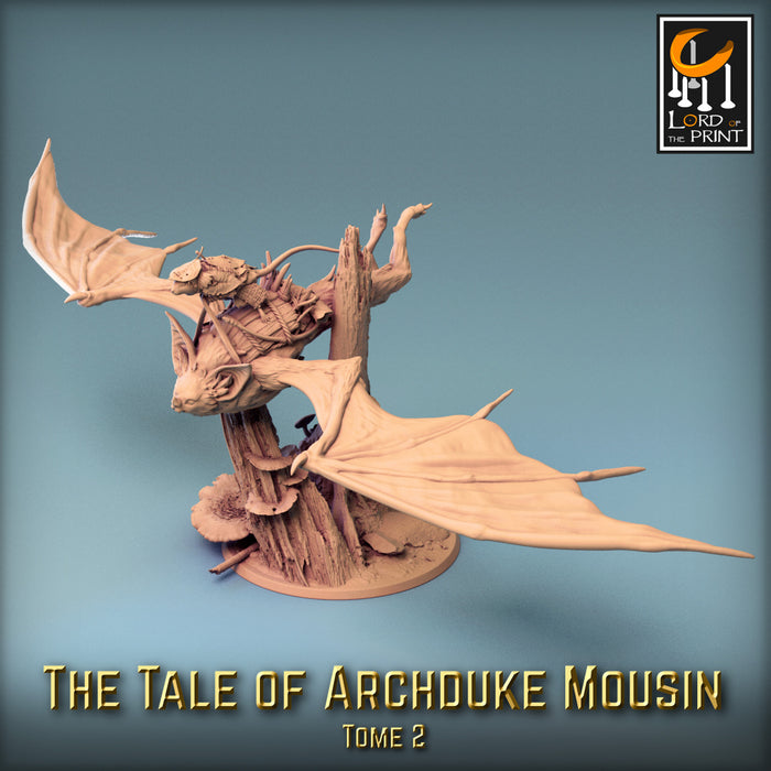 Mousin & Bat C | Archduke Mousin Tome 2 | Fantasy Miniature | Rescale Miniatures