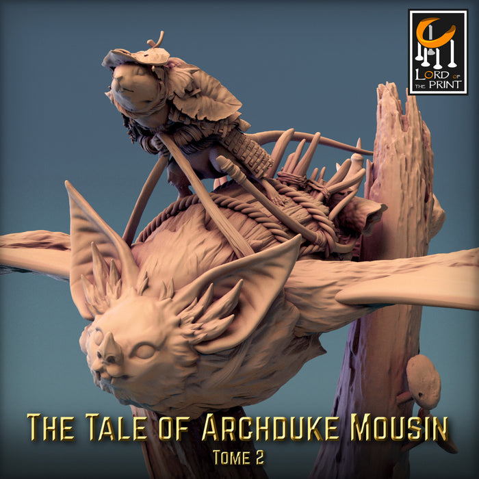 Mousin & Bat C | Archduke Mousin Tome 2 | Fantasy Miniature | Rescale Miniatures