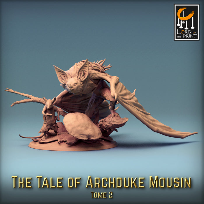 Mousin & Bat B | Archduke Mousin Tome 2 | Fantasy Miniature | Rescale Miniatures