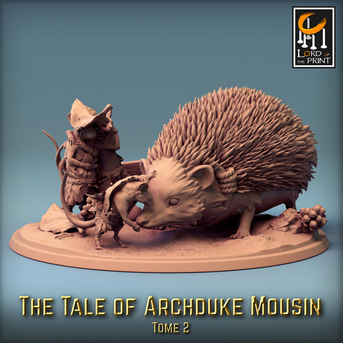 Hedgehog & Mousin | Archduke Mousin Tome 2 | Fantasy Miniature | Rescale Miniatures