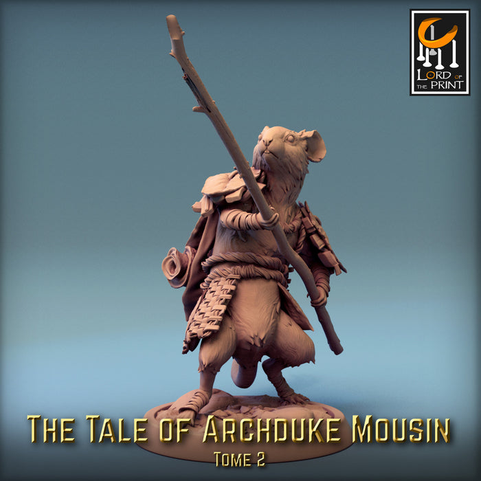 Mousin Mice I | Archduke Mousin Tome 2 | Fantasy Miniature | Rescale Miniatures