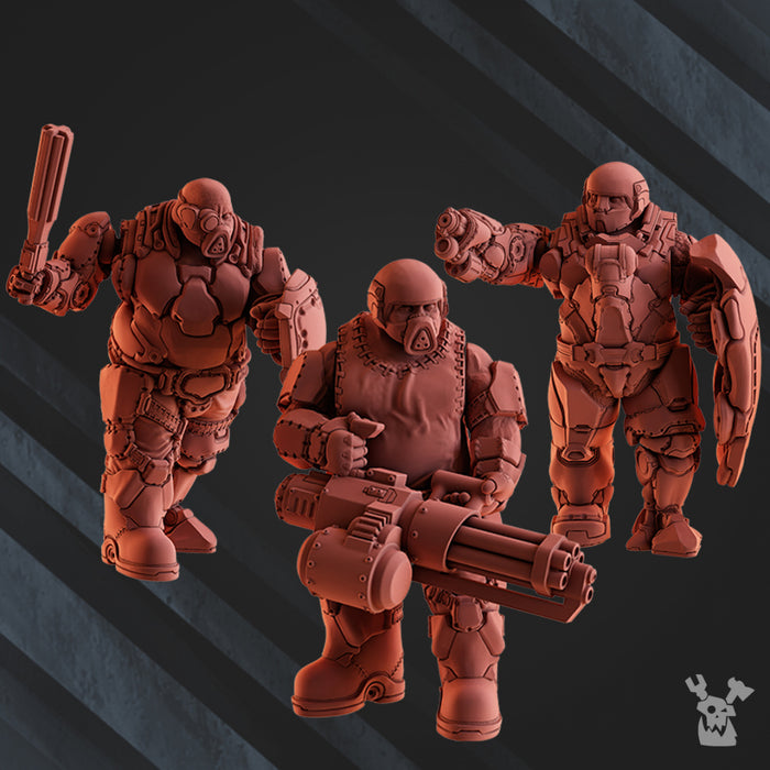 Ogre Squad | Steam Guard | Grimdark Miniature | DakkaDakka