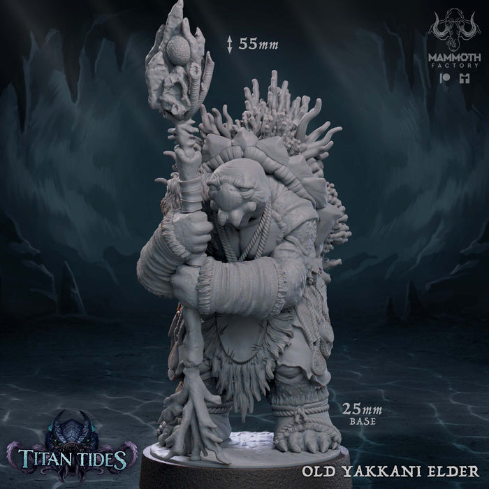 Yakkani Elder | Titan Tides | Fantasy Tabletop Miniature | Mammoth Factory