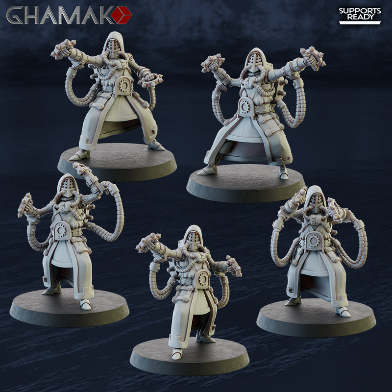Olympus Monk Miniatures | Mech Adepts | Grimdark Proxy Miniature | Ghamak