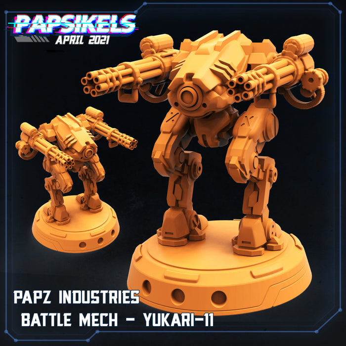 Papz Ind Battle Mech Yukari 11 | Cyberpunk | Sci-Fi Miniature | Papsikels
