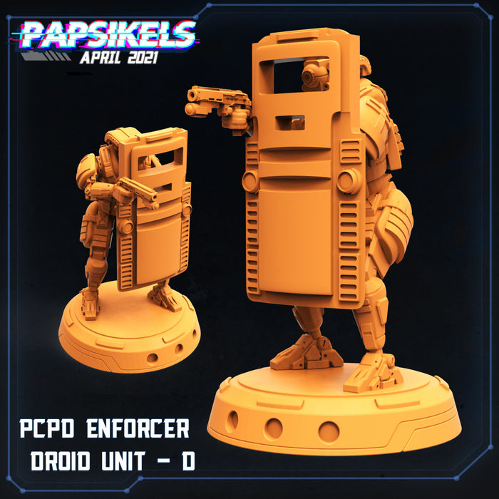 PSPD Enforcer Droid D | Cyberpunk | Sci-Fi Miniature | Papsikels