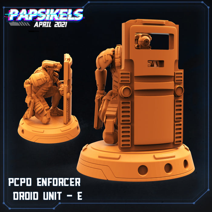 PSPD Enforcer Droid E | Cyberpunk | Sci-Fi Miniature | Papsikels