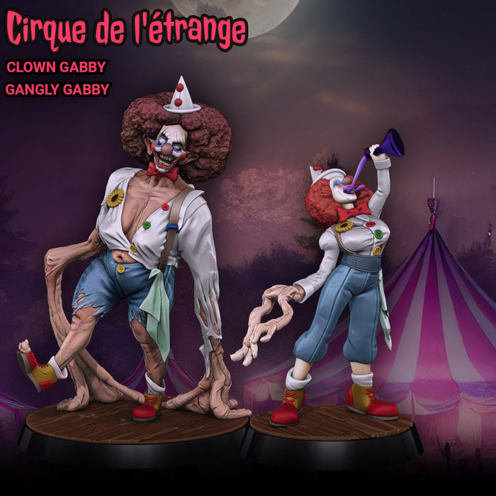 Clown & Gangly Gabby | Cirque De Letrange | Fantasy Miniature | Gaz Minis