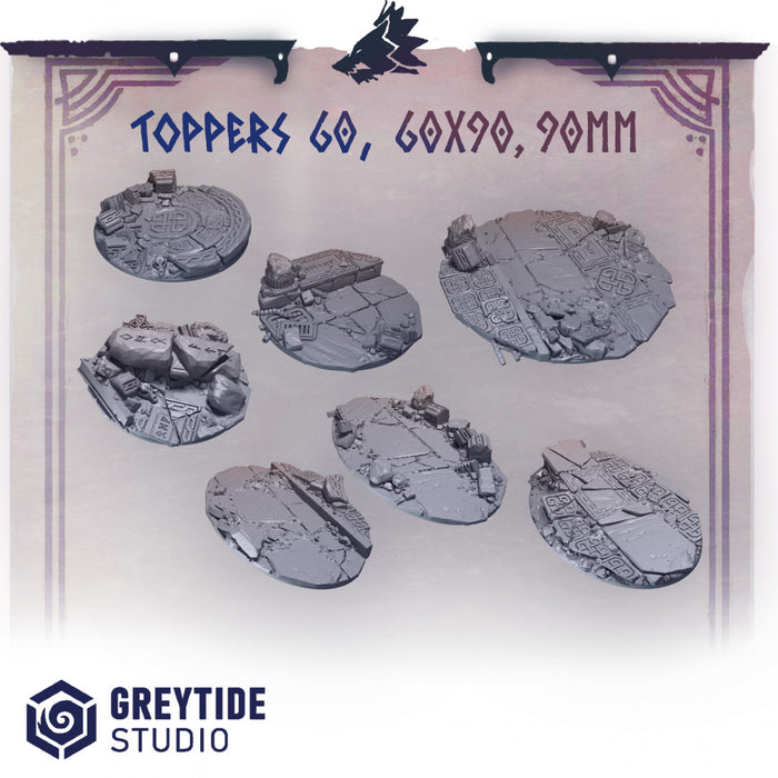 Base Topper Pack B | Primal Hounds | Grey Tide Studio | Sci-Fi Grimdark Custom Bitz Wargaming Miniatures 28mm 32mm