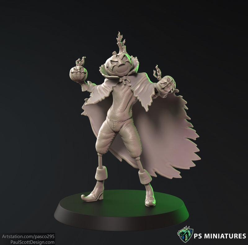 Pumpkin Knight Miniatures | Fantasy Miniature | PS Miniatures