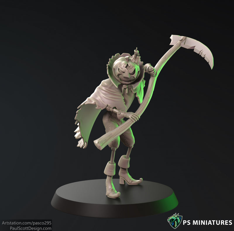 Pumpkin Knight Miniatures | Fantasy Miniature | PS Miniatures