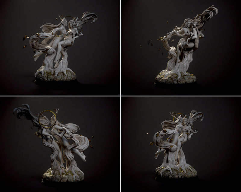 Red 12 | Pin-Up Statue Fan Art Miniature Unpainted | Ronin Arts Workshop