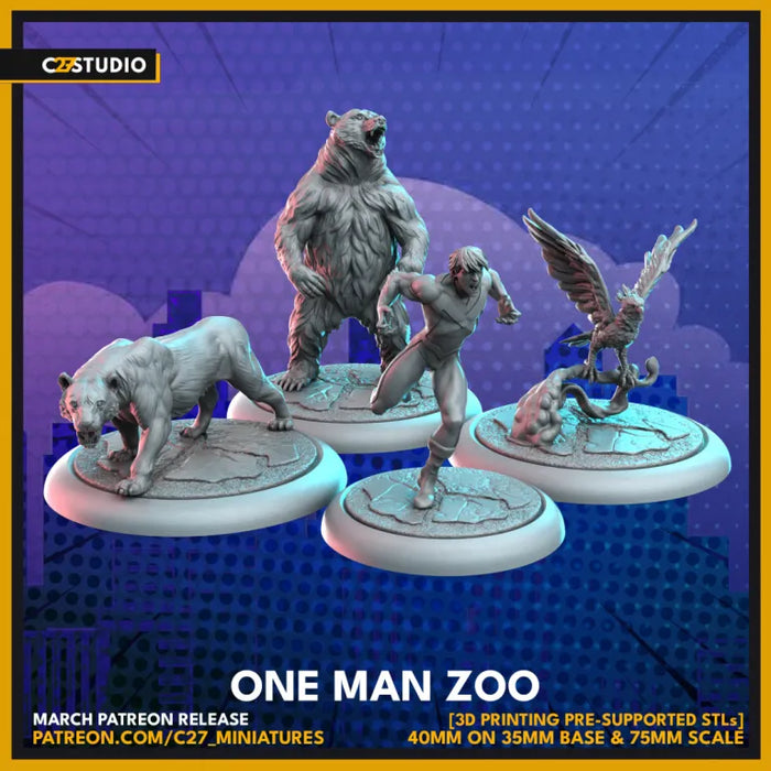 One Man Zoo | Heroes | Sci-Fi Miniature | C27 Studio