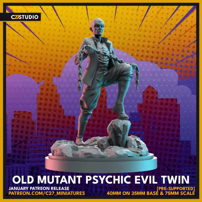 Old Mutant Psychic Evil Twin | Heroes | Sci-Fi Miniature | C27 Studio