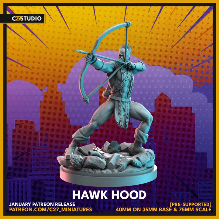 Hawk Hood | Heroes | Sci-Fi Miniature | C27 Studio