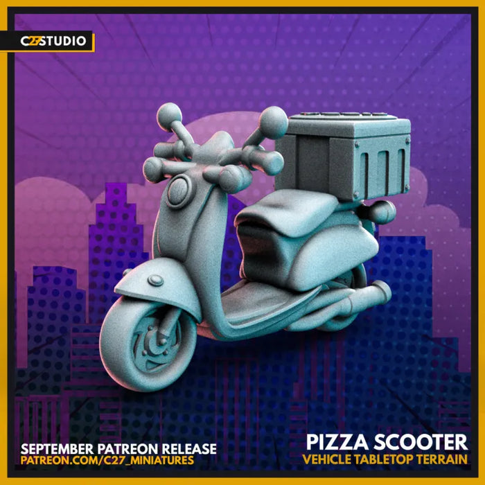 Pizza Scooter | Terrain | Sci-Fi Miniature | C27 Studio