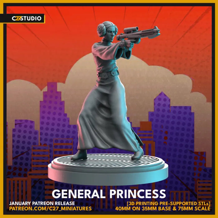 General Princess | Heroes | Sci-Fi Miniature | C27 Studio