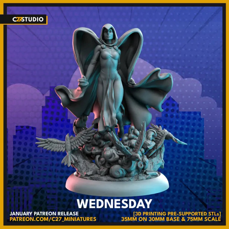 Wednesday | Heroes | Sci-Fi Miniature | C27 Studio