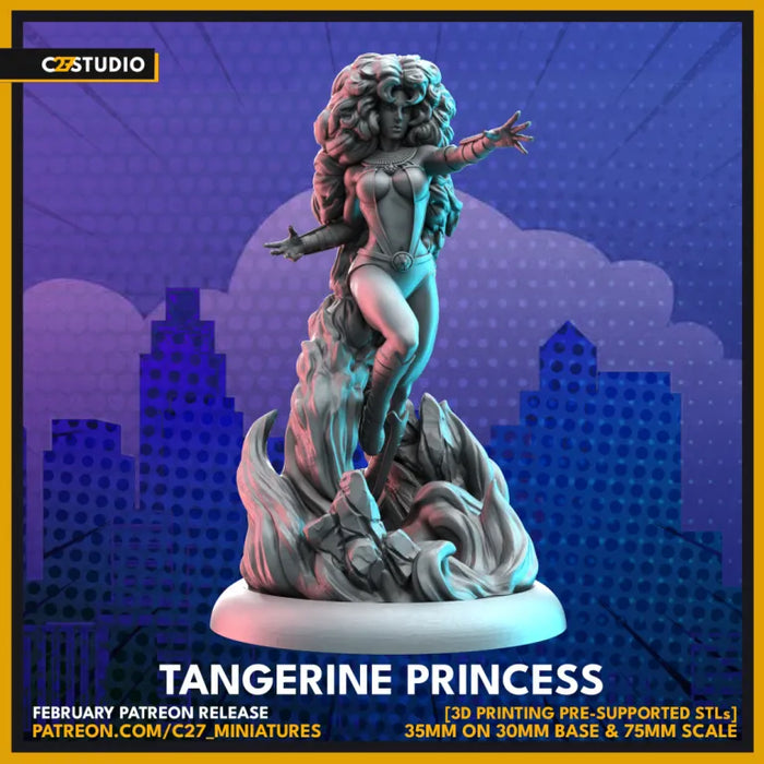 Tangerine Princess | Heroes | Sci-Fi Miniature | C27 Studio