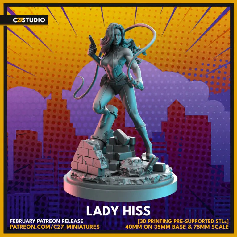 Lady Hiss | Heroes | Sci-Fi Miniature | C27 Studio