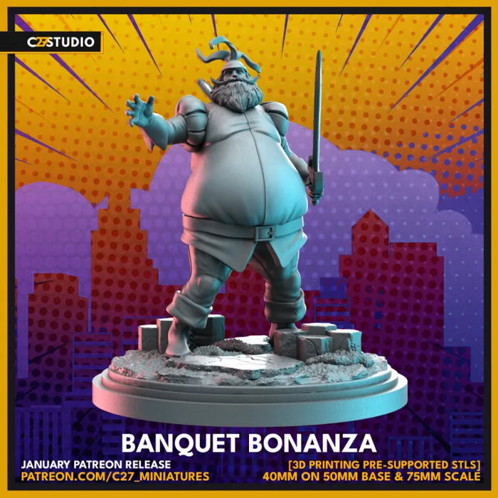 Banquet Bonanza | Heroes | Sci-Fi Miniature | C27 Studio
