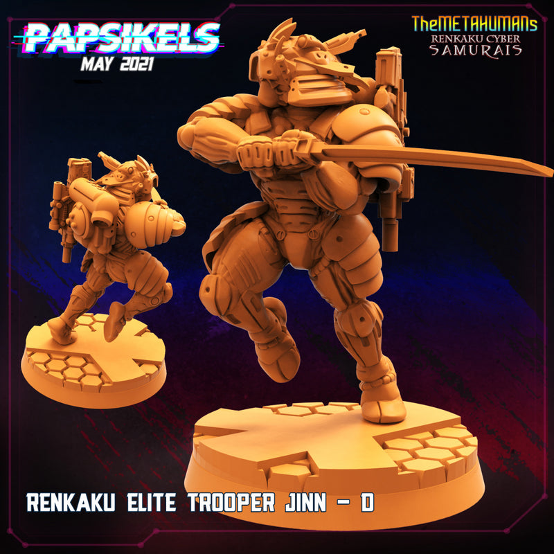 Renkaku Cyber Samurai Miniatures | Cyberpunk | Sci-Fi Miniature | Papsika