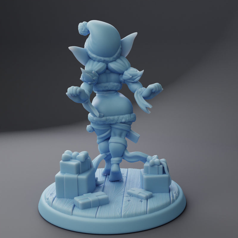 Holiday Goblin | Friday Night Tavern | Fantasy Miniature | Twin Goddess Miniatures