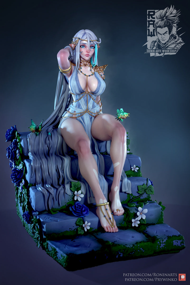 Ridia | Pin-Up Statue Fan Art Miniature Unpainted | Ronin Arts Workshop