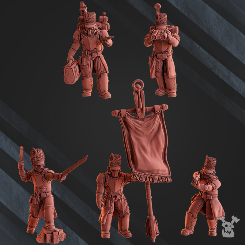 Command Squad | Steam Guard | Grimdark Miniature | DakkaDakka