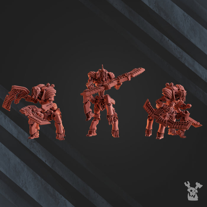 Quadro-Scorpion Warriors | Robot Legions | Grimdark Miniature | DakkaDakka