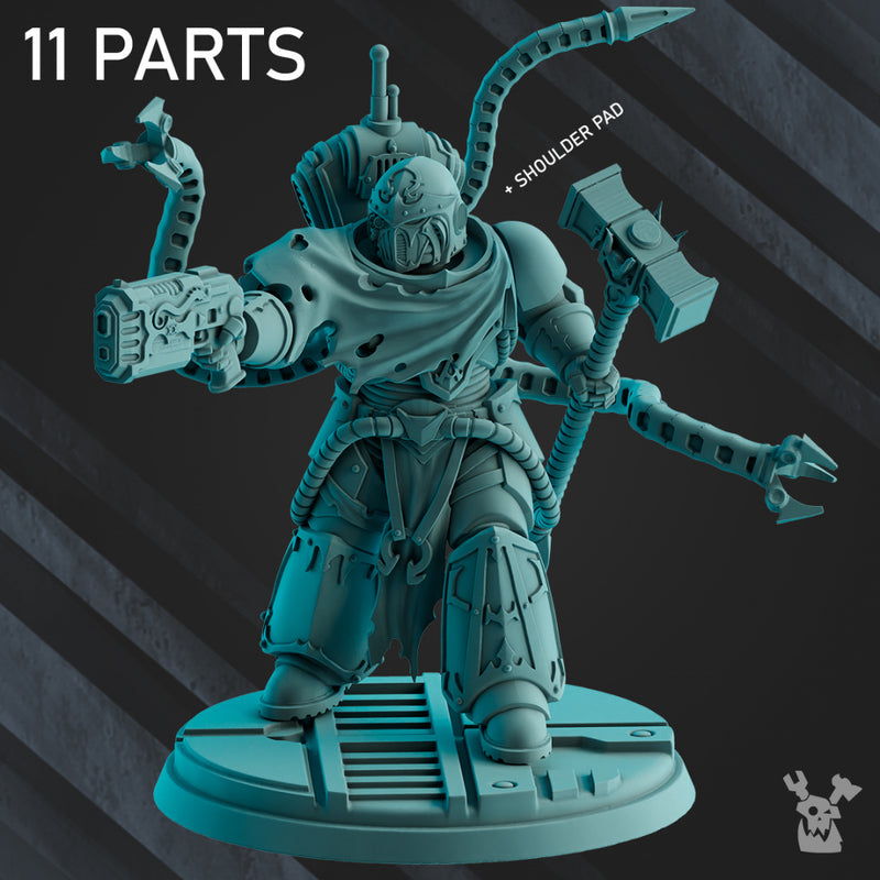 Engineer Brother Sethlans the Blacksmith | Scylla Legion | DakkaDakka | Sci-Fi Grimdark Wargaming Miniature 28mm 32mm