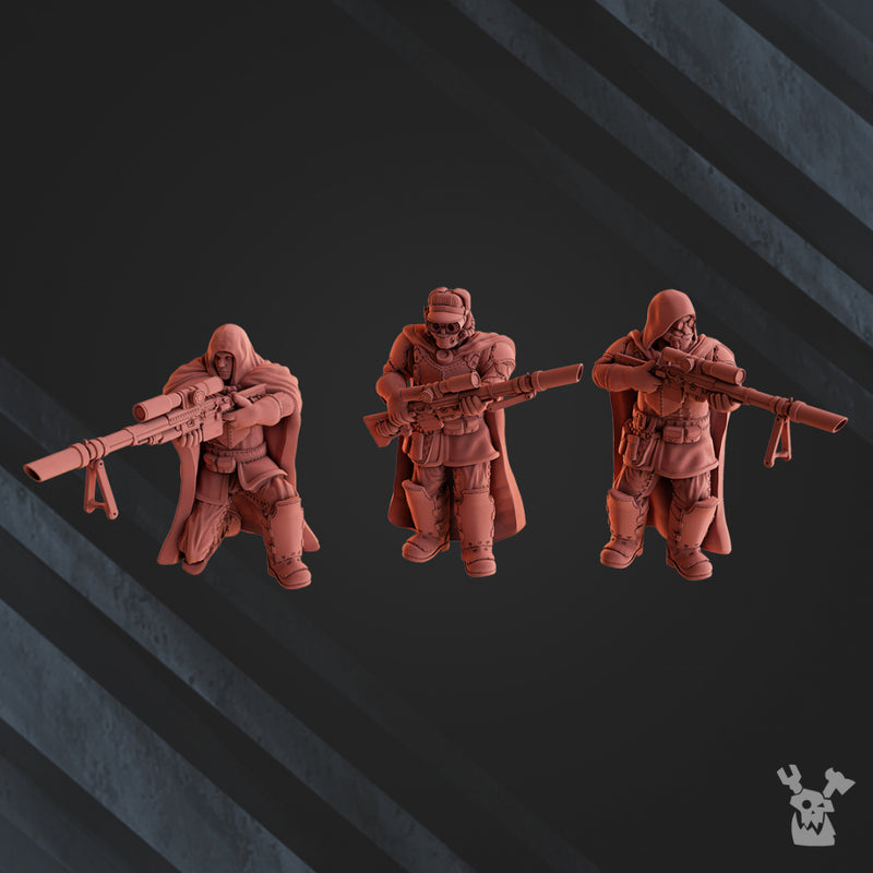 Sniper Team | Steam Guard | Grimdark Miniature | DakkaDakka
