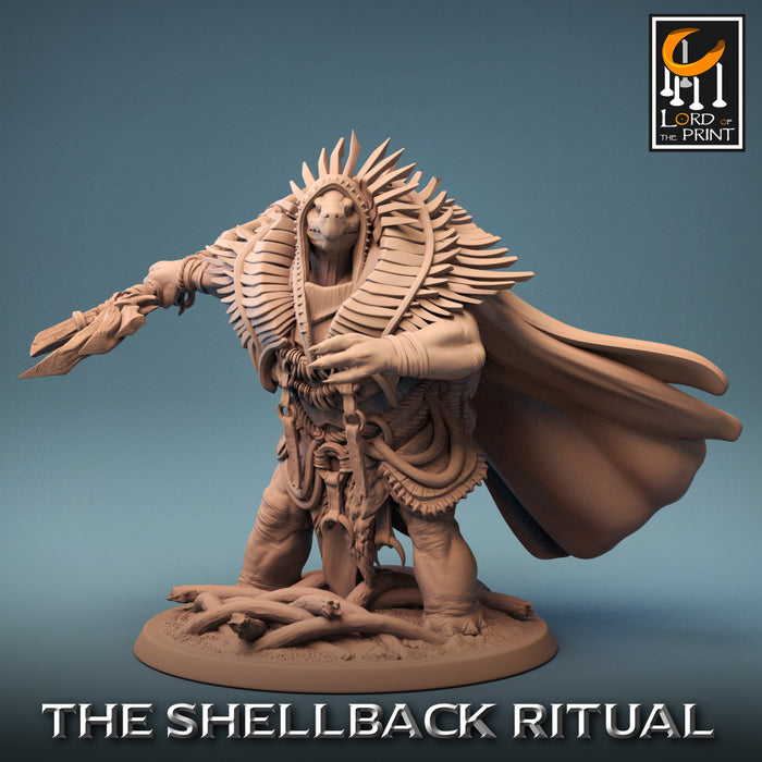 ShellBack Shaman A | The Shellback Ritual | Fantasy Miniature | Rescale Miniatures